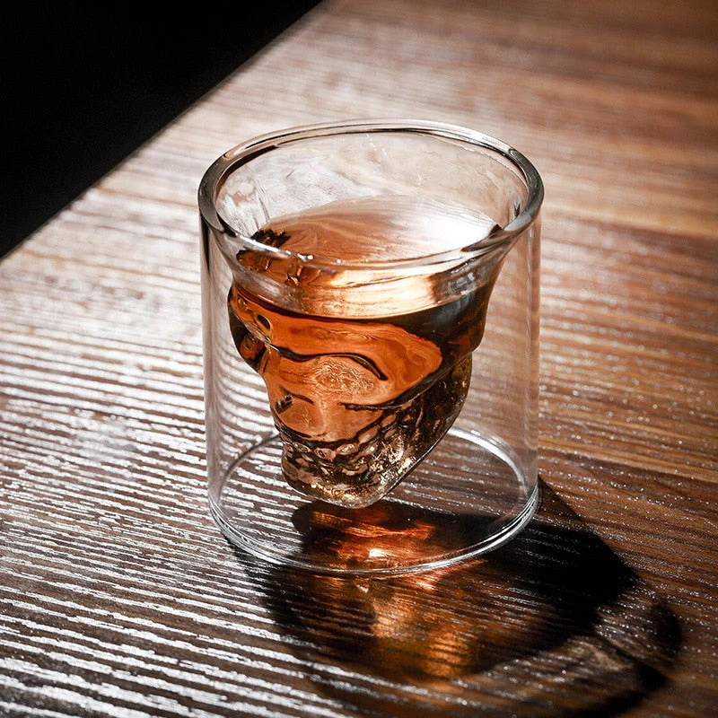 Sikunuo | 3D Skull Head Double Drinking Glass