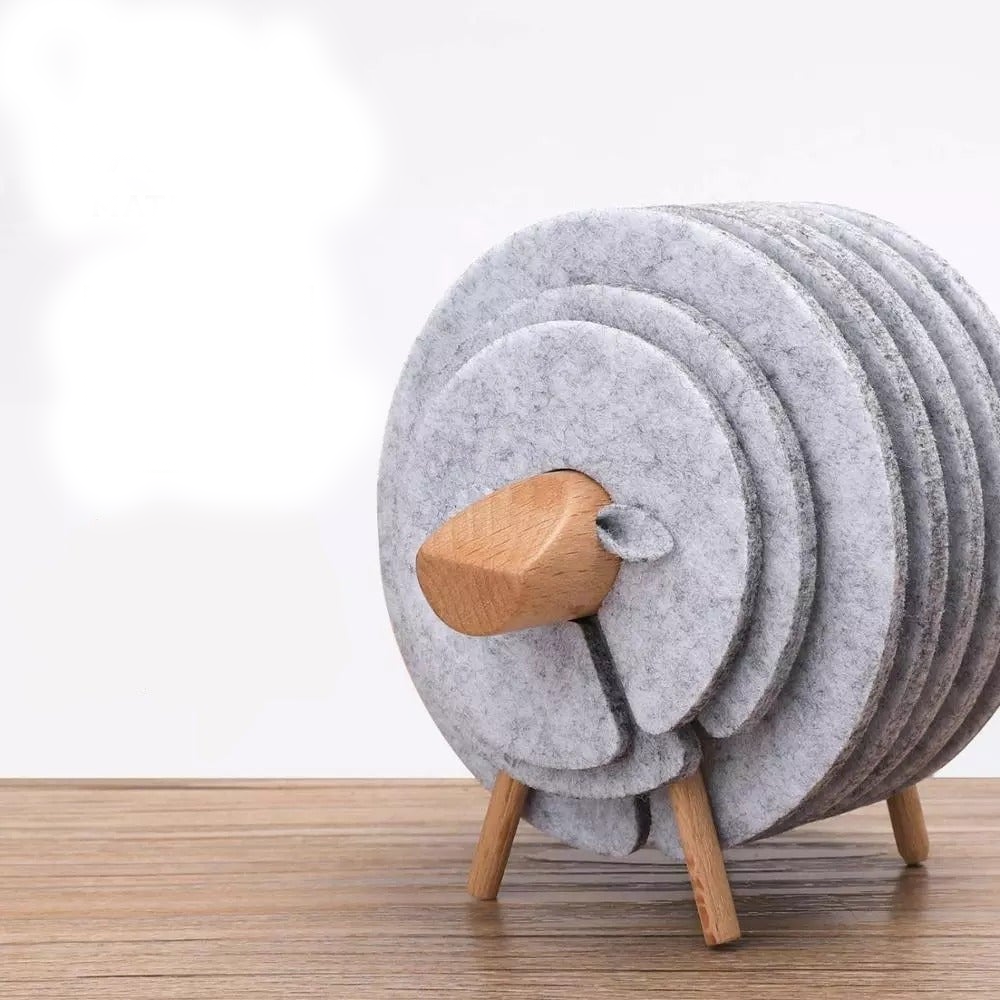 Sikunuo | Insulated Non-Slip Sheep Coaster Set