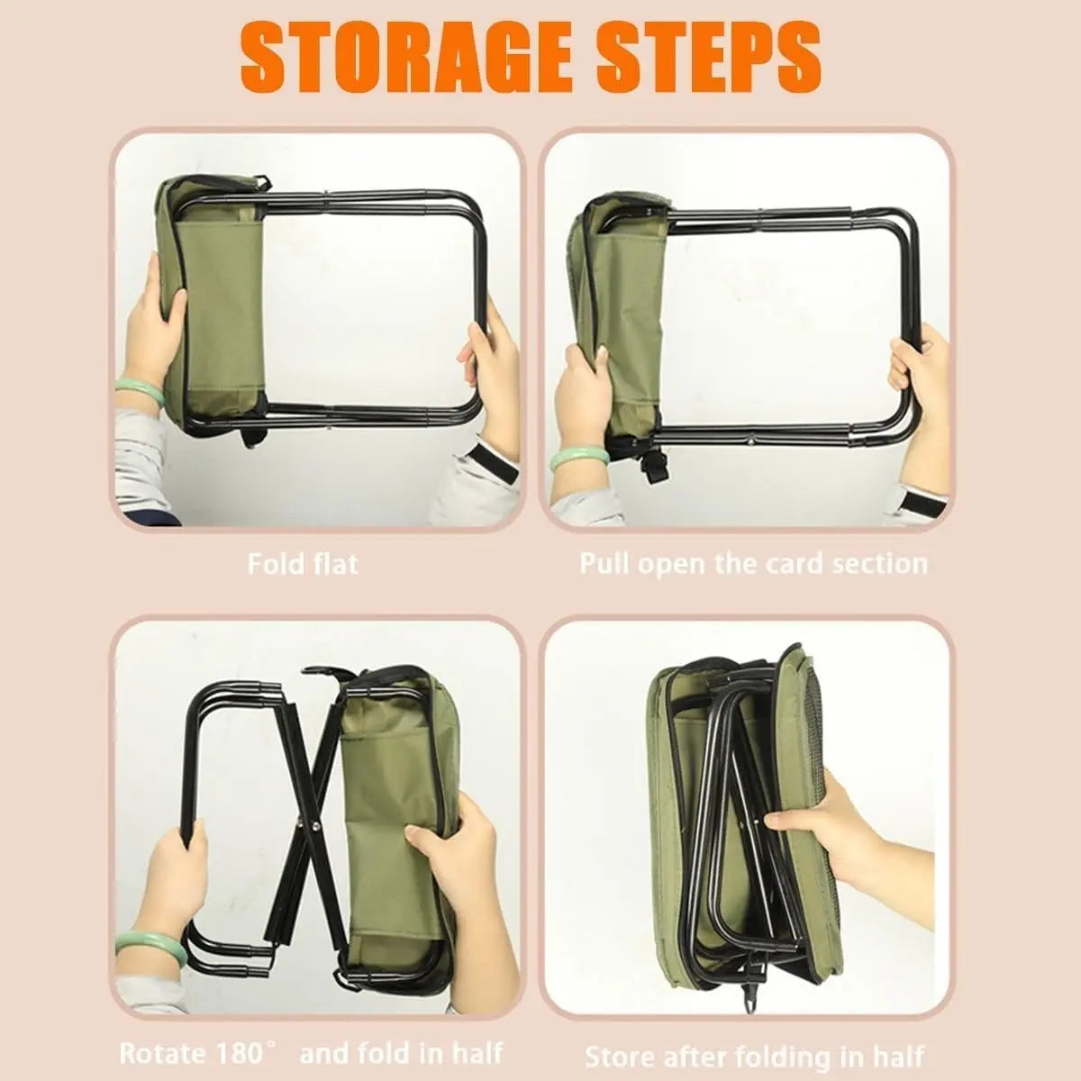 Sikunuo | Folding Seat Ottoman – Stable, lightweight and waterproof for on the go
