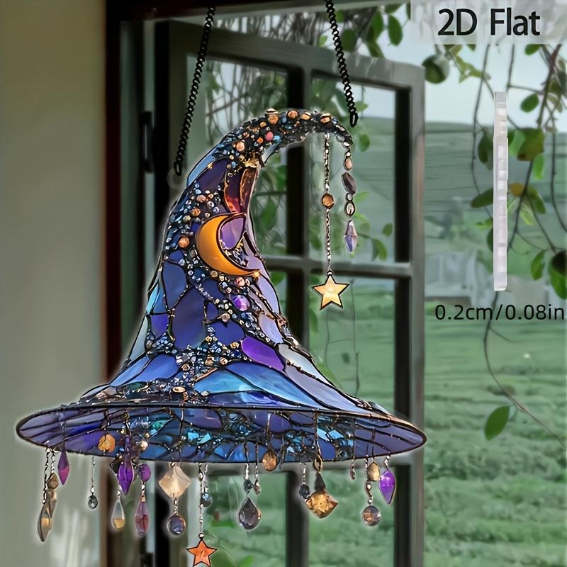 Sikunuo | 2D-Witch Hat Hanging Ornament – Playful Magic & Cosmic Elegance