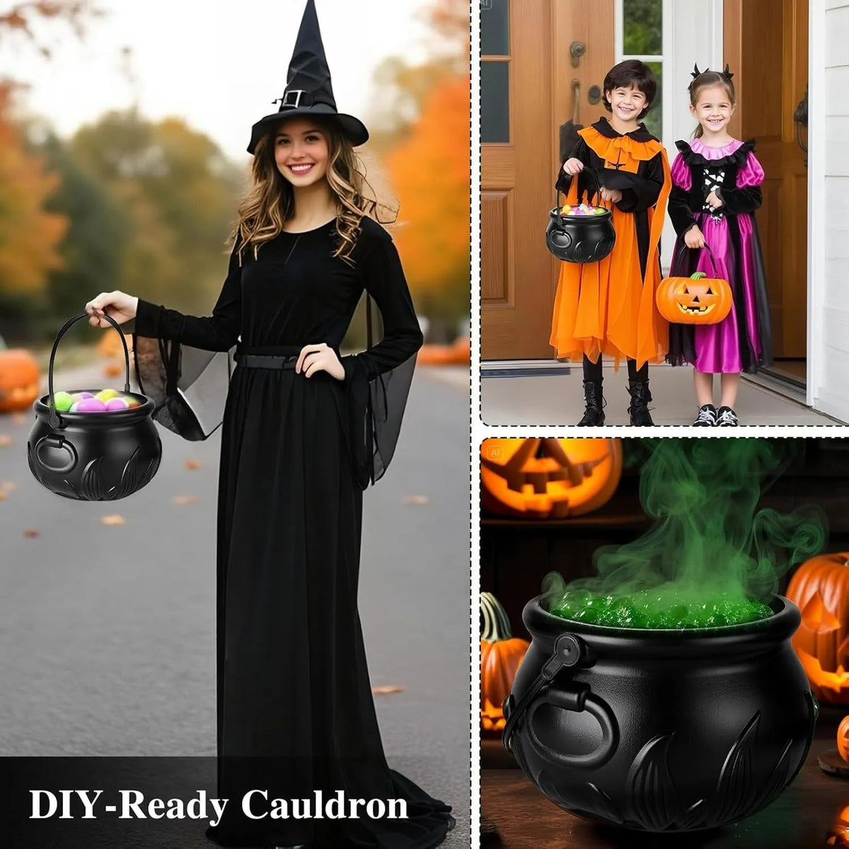 Sikunuo | Cauldron decoration – with floating magic bottle & fog effect
