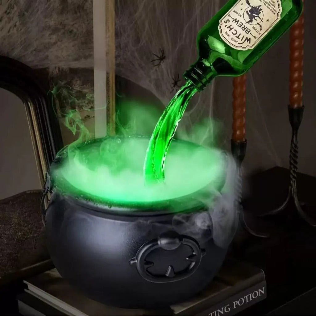 Sikunuo | Cauldron decoration – with floating magic bottle & fog effect