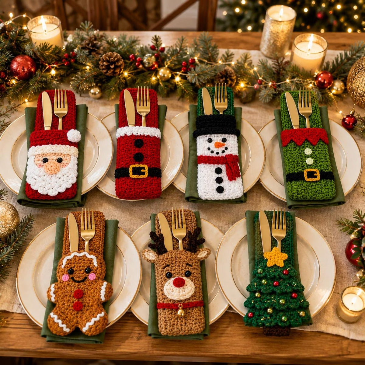 Christmas Cutlery Holder Collection