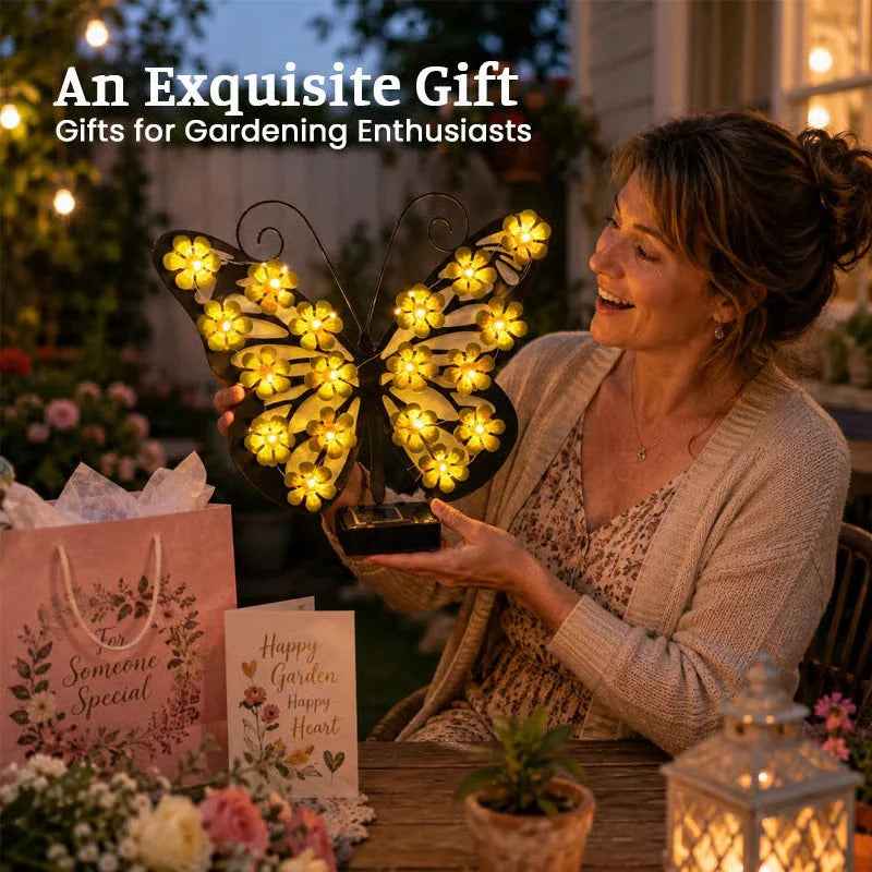Solar Butterfly Light Elegant Glow for Your Outdoor Space