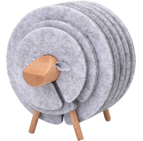 Sikunuo | Insulated Non-Slip Sheep Coaster Set
