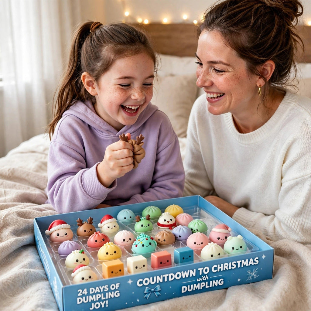 Christmas Dumpling Squishy Advent Calendar 2026 - 24 Slow-Rise Squishies