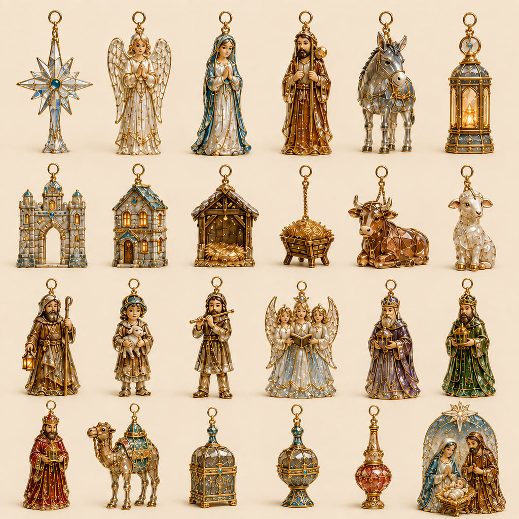 Nativity Advent Calendar 2026 - 24 Christmas Ornaments