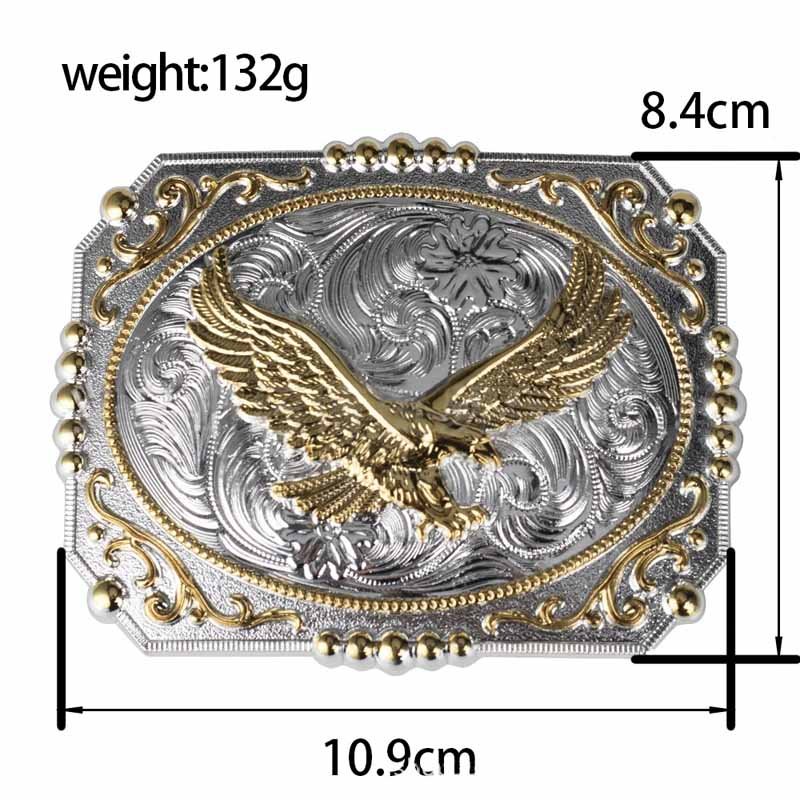 Large Gold Western Belt Buckle