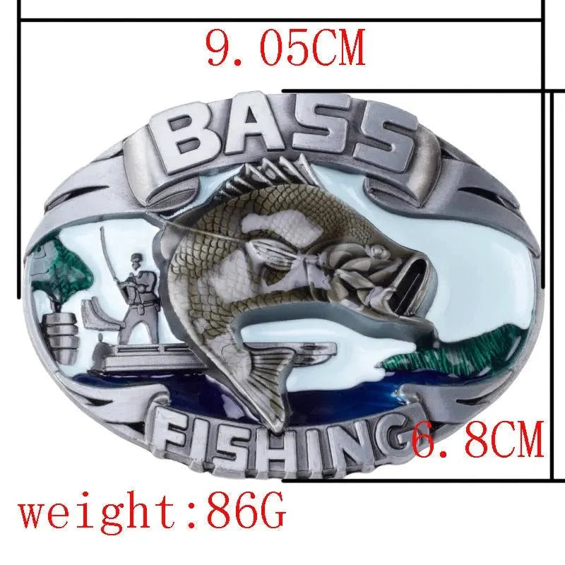 Largemouth Bass Western Belt Buckle