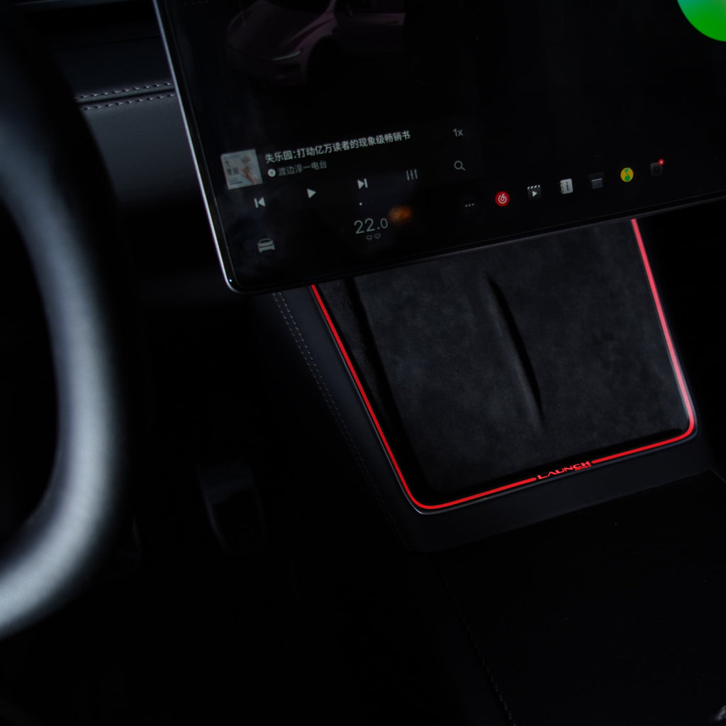 Laser-Carved Ambient Light for Model Y Juniper / YL Wireless Charging Port | Sikunuo