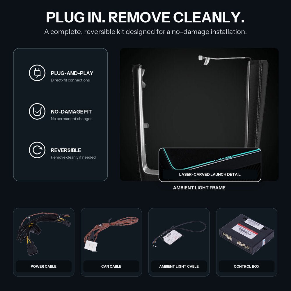 Laser-Carved Ambient Light for Model Y Juniper / YL Wireless Charging Port | Sikunuo
