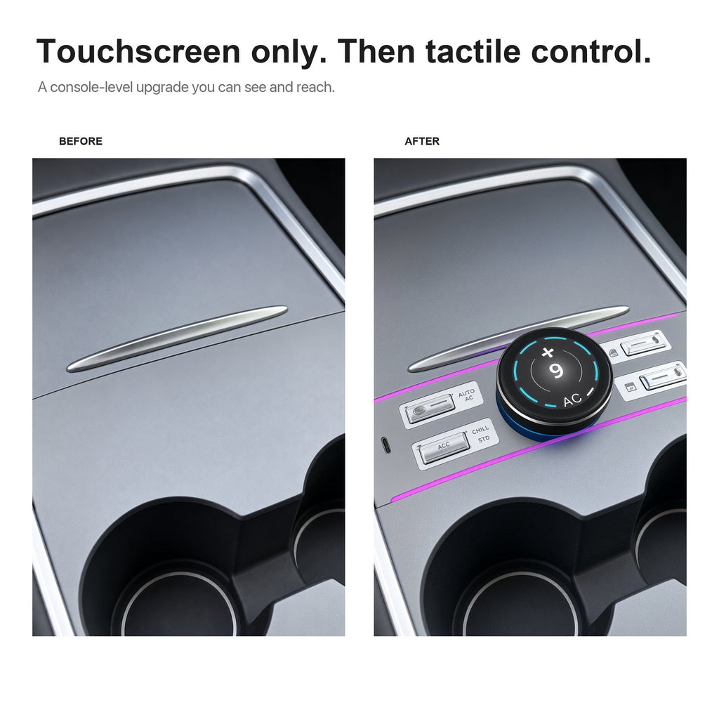 LCD Rotary Control Dock for Tesla Model 3 & Model Y
