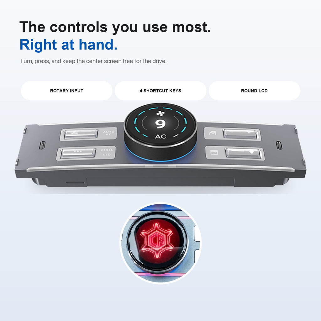 LCD Rotary Control Dock for Tesla Model 3 & Model Y