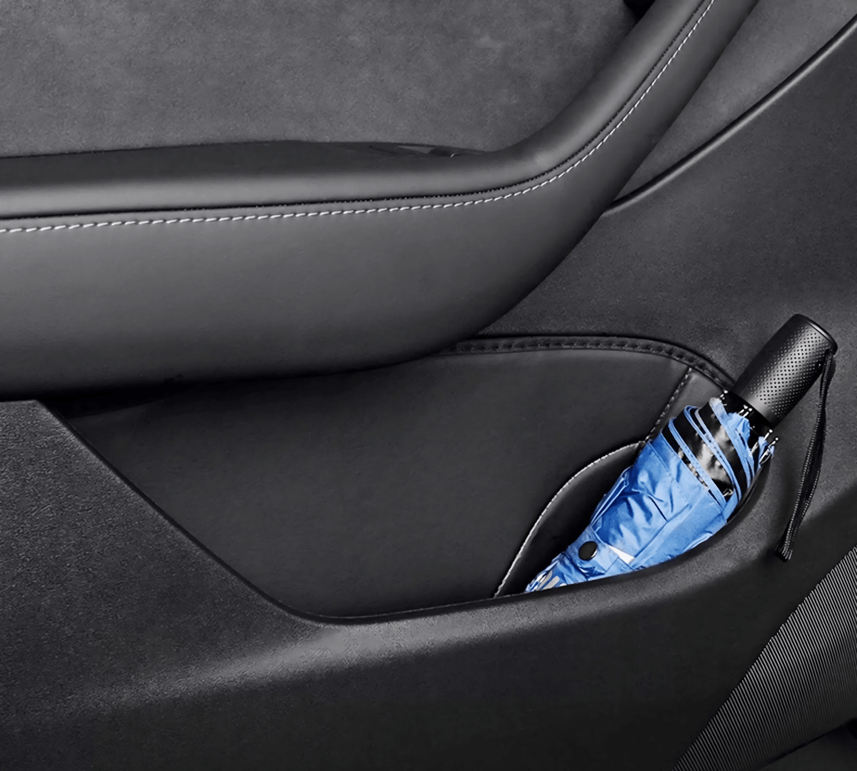 Leather Door Slot Storage Protective Pad for Tesla Model Y