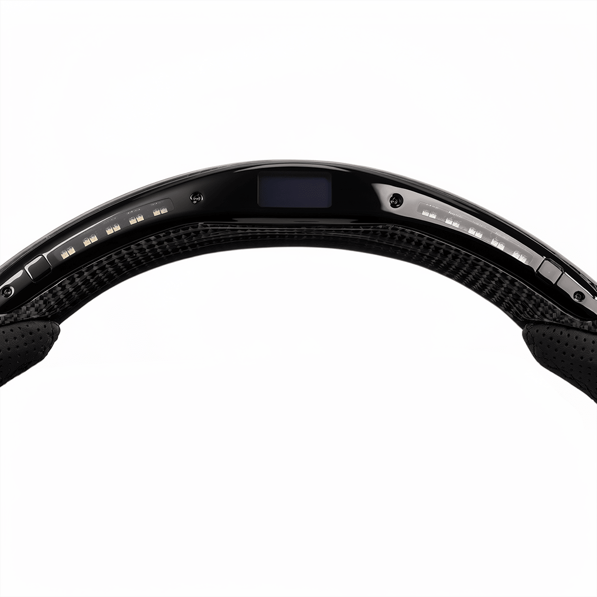 LED Carbon Fiber Steering Wheel with Lights for Tesla Model 3 / Y【Style 4】