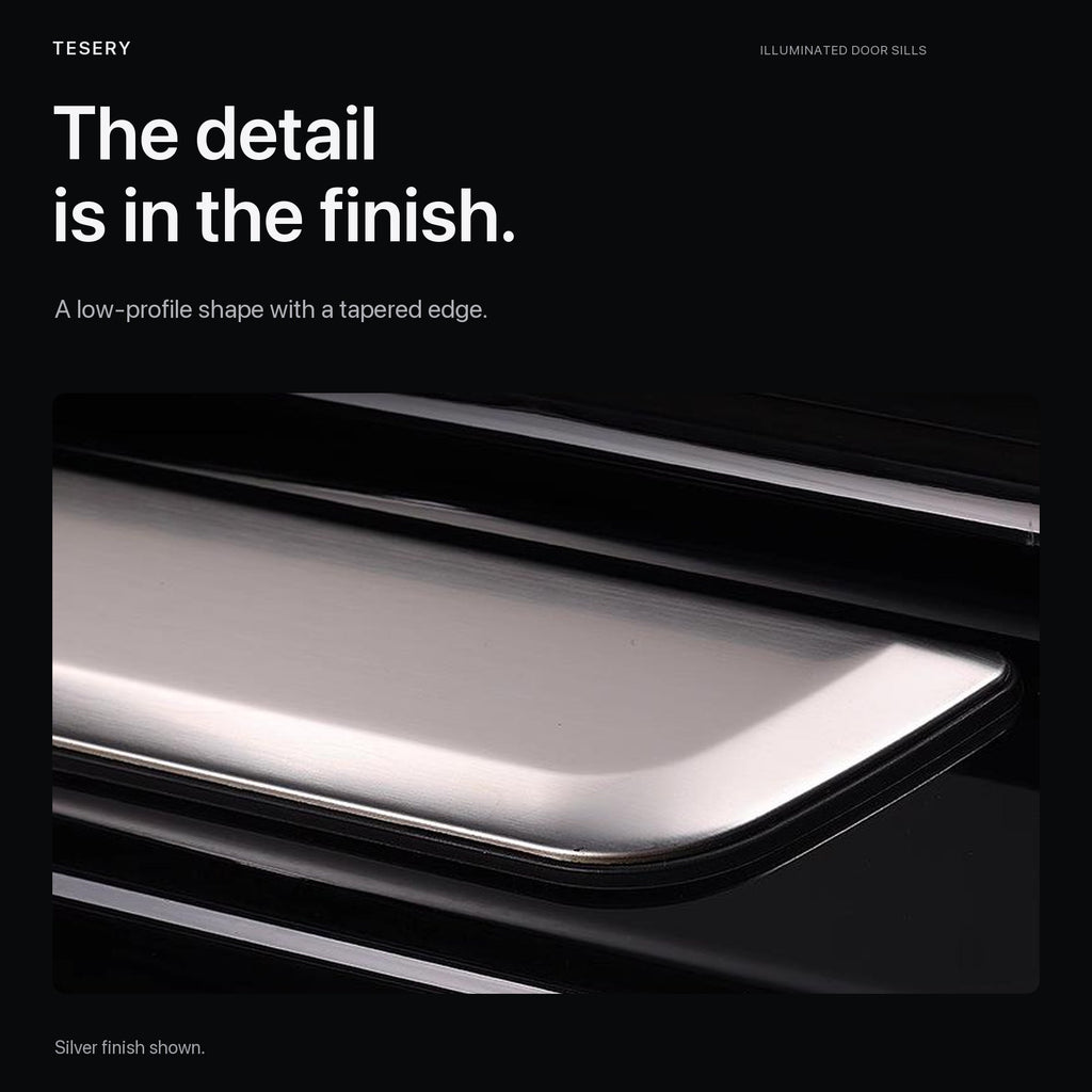 LED illuminated Welcome Pedal Door Sill Protector for Model Y / 3 | Sikunuo