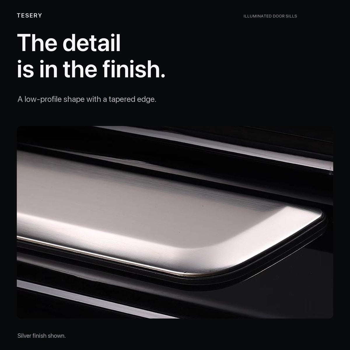 LED illuminated Welcome Pedal Door Sill Protector for Model Y / 3 | Sikunuo