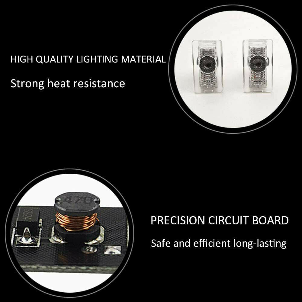 LED Logo Tesla Puddle Lights for Model 3/Y/S/X | Sikunuo