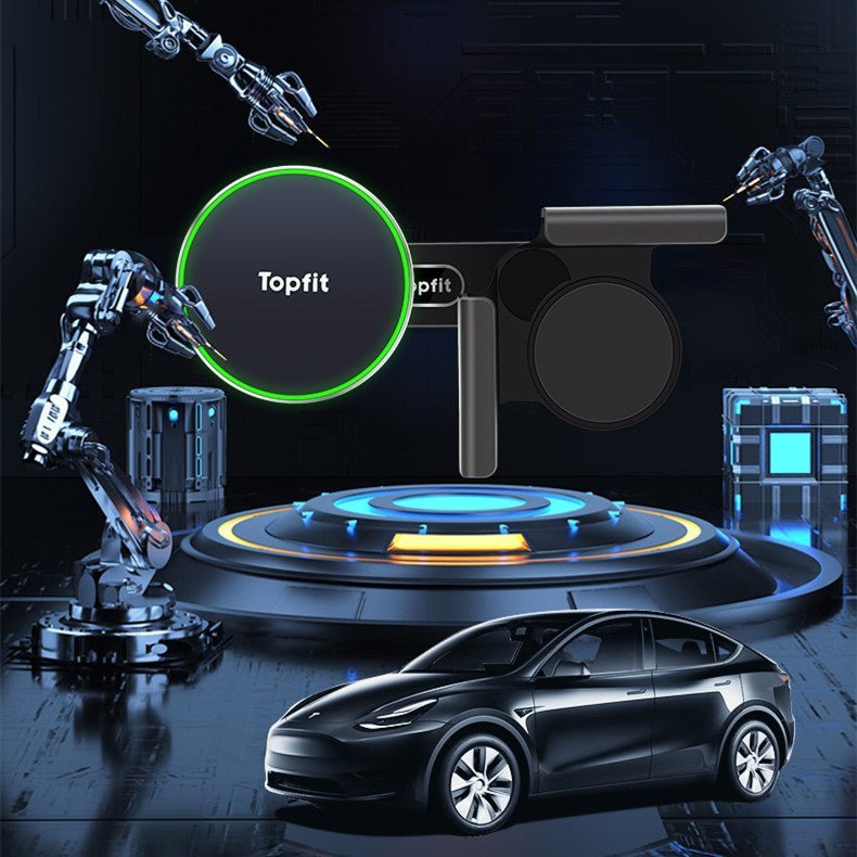 Magnetic Wireless Charging Phone Holder For Model 3 Highland/Y | Sikunuo