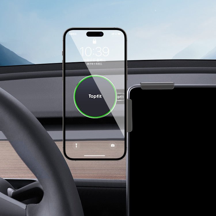 Magnetic Wireless Charging Phone Holder For Model 3 Highland/Y | Sikunuo