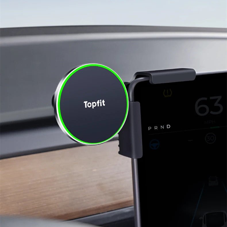 Magnetic Wireless Charging Phone Holder For Model 3 Highland/Y | Sikunuo