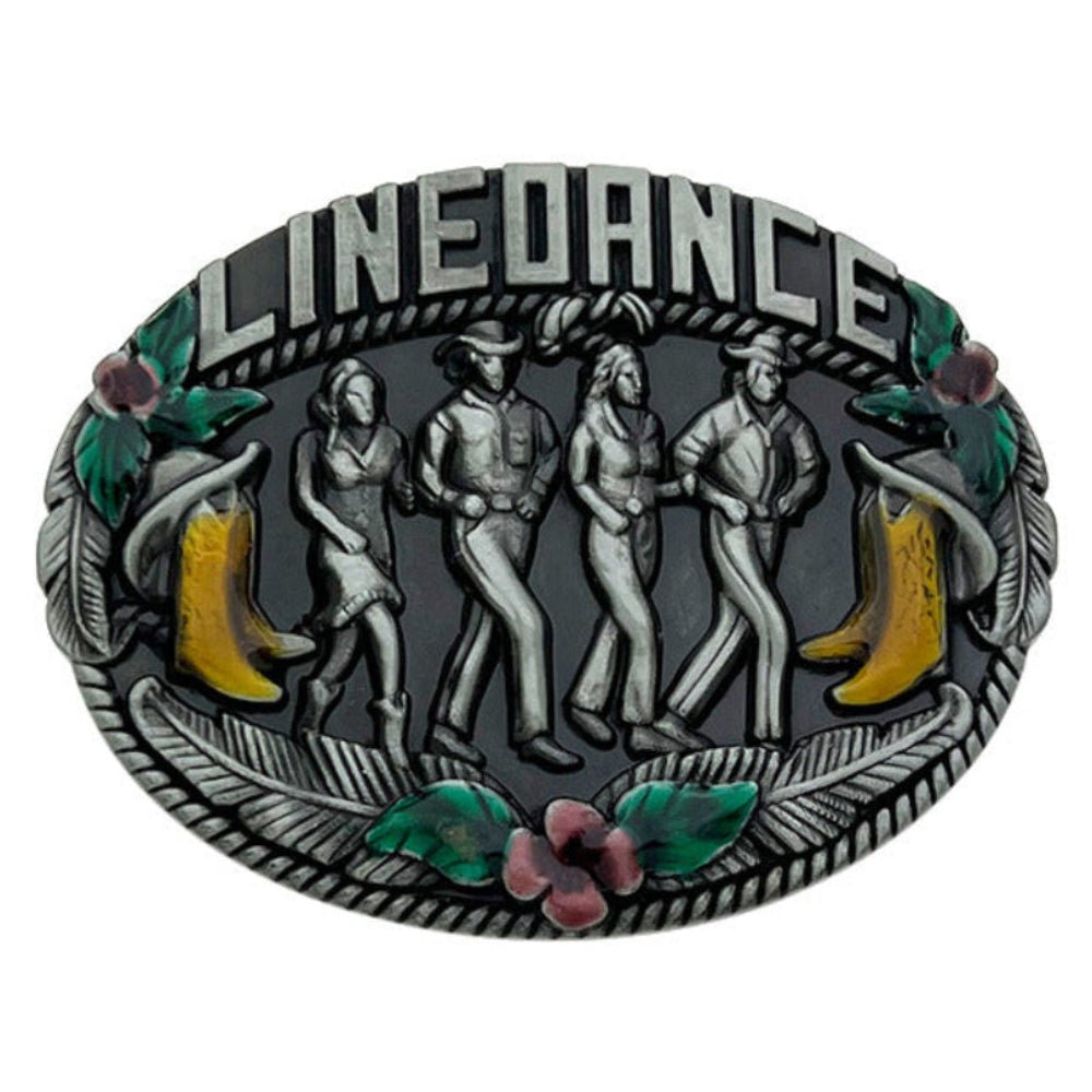 Line Dancing Belt Buckle