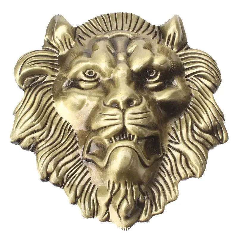 Lion Head Zinc Alloy Belt Buckle