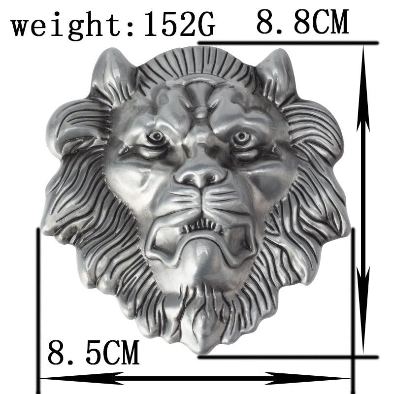 Lion Head Zinc Alloy Belt Buckle