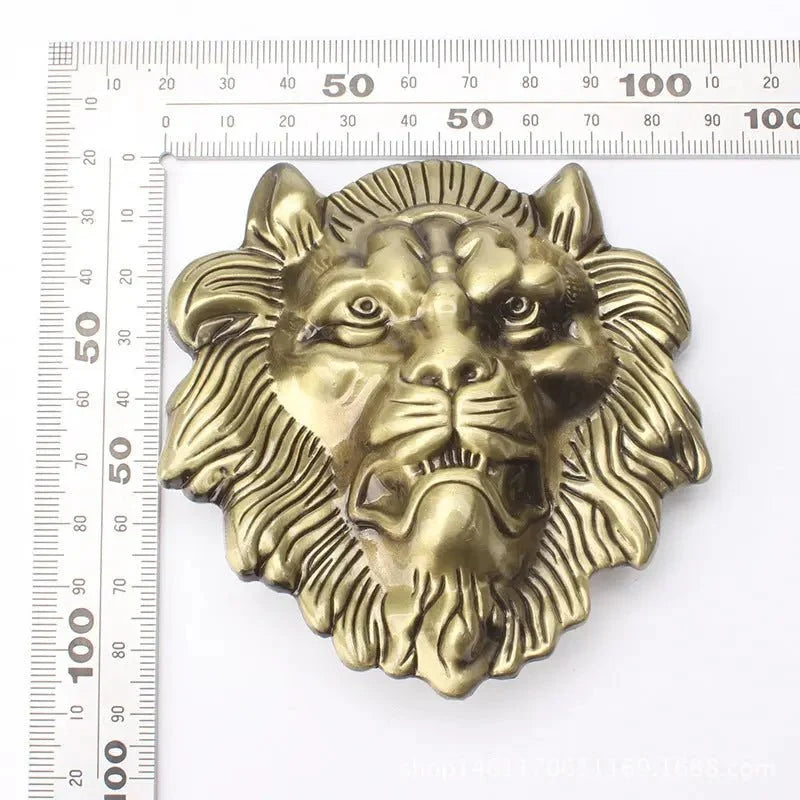 Lion Head Zinc Alloy Belt Buckle