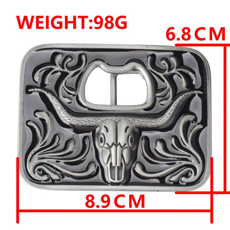 Longhorn Bottle Opener Belt Buckle