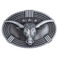 Longhorn with Star Belt Buckle
