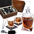 Sikunuo | Luxe Crystal Whiskey Decanter and Glass Set – WhiskeyWave