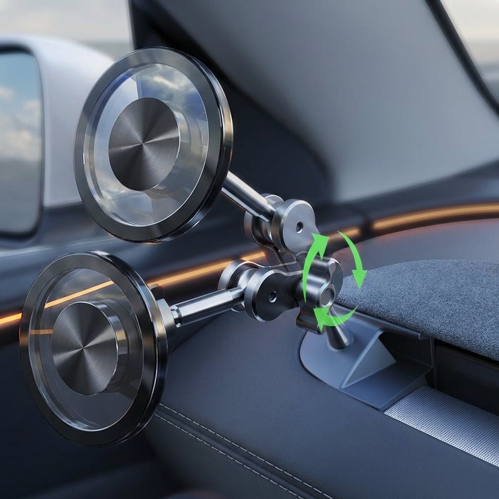 Magnetic Left Dashboard Phone Holder for Model Y Juniper & Model 3 Highland (LHD)
