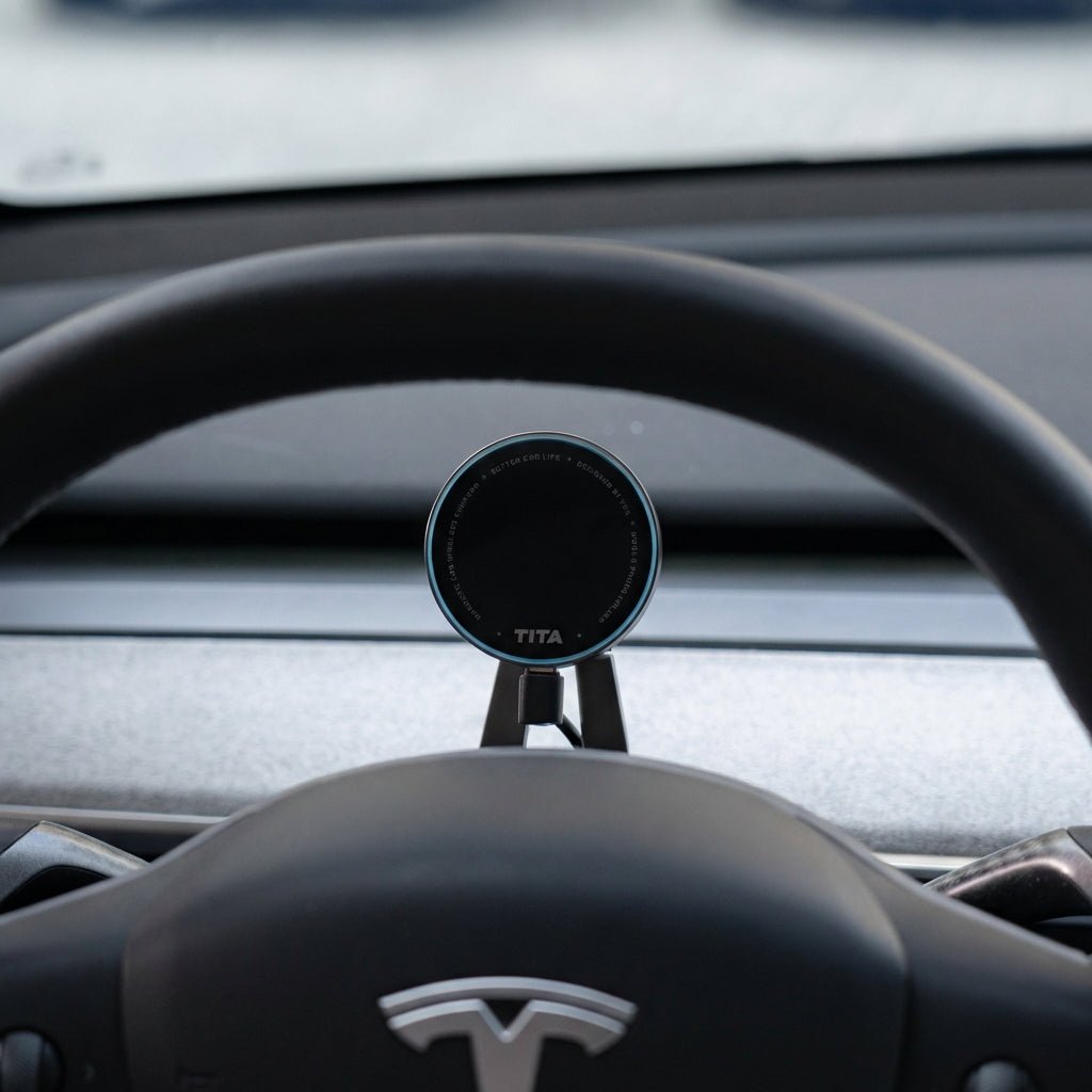 TITA MagSafe Wireless Charger for Model 3 Highland & Y Juniper | 3-Axis Adjustable