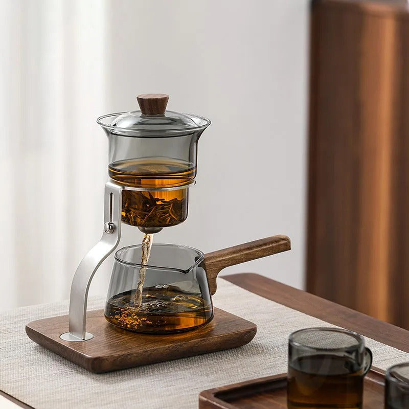 Sikunuo | Walnut Signature One-Key Glass Tea Set