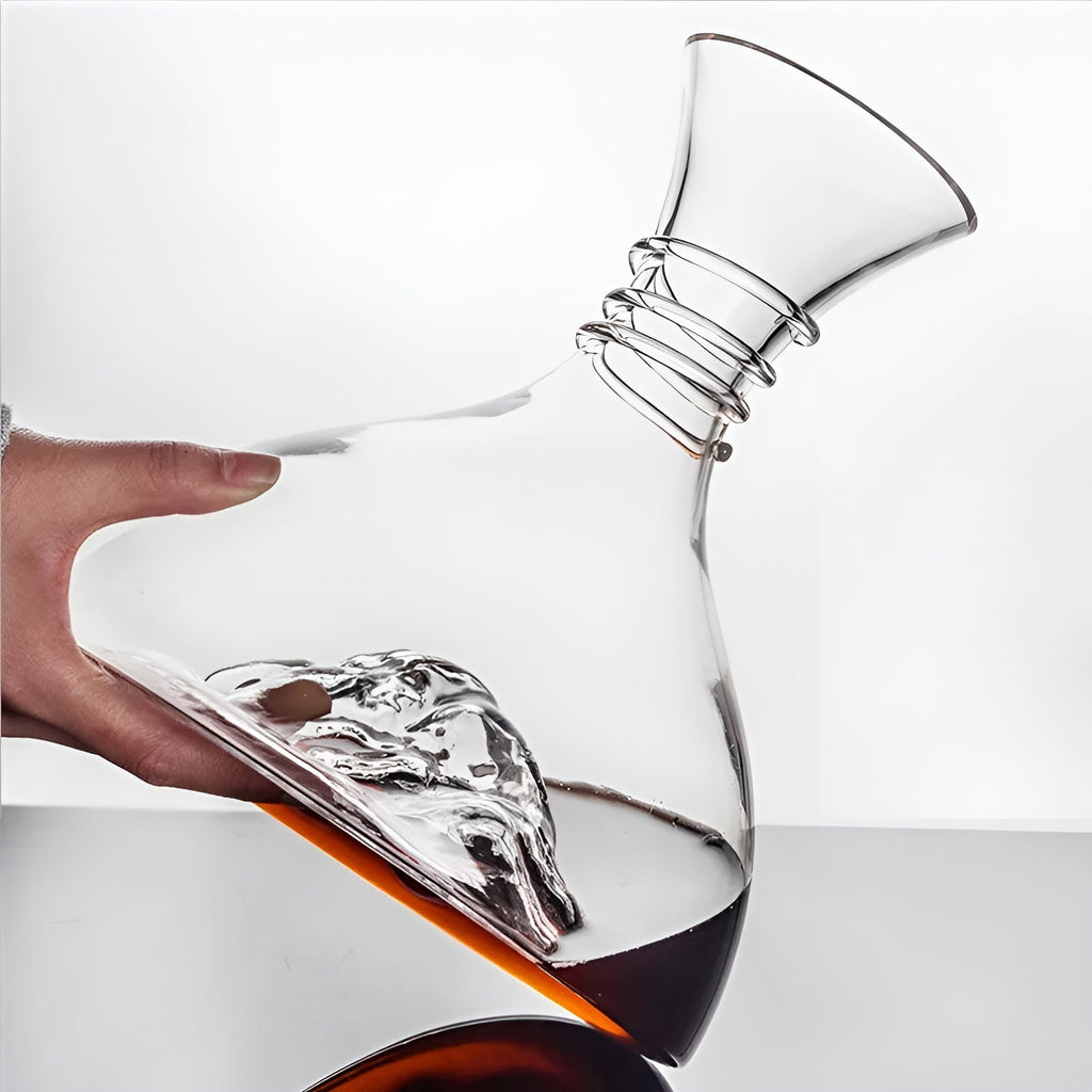 Red wine decanter crystal glass – whisky wines wine fast waterfall iceberg dispenser red wines kettle | Sikunuo