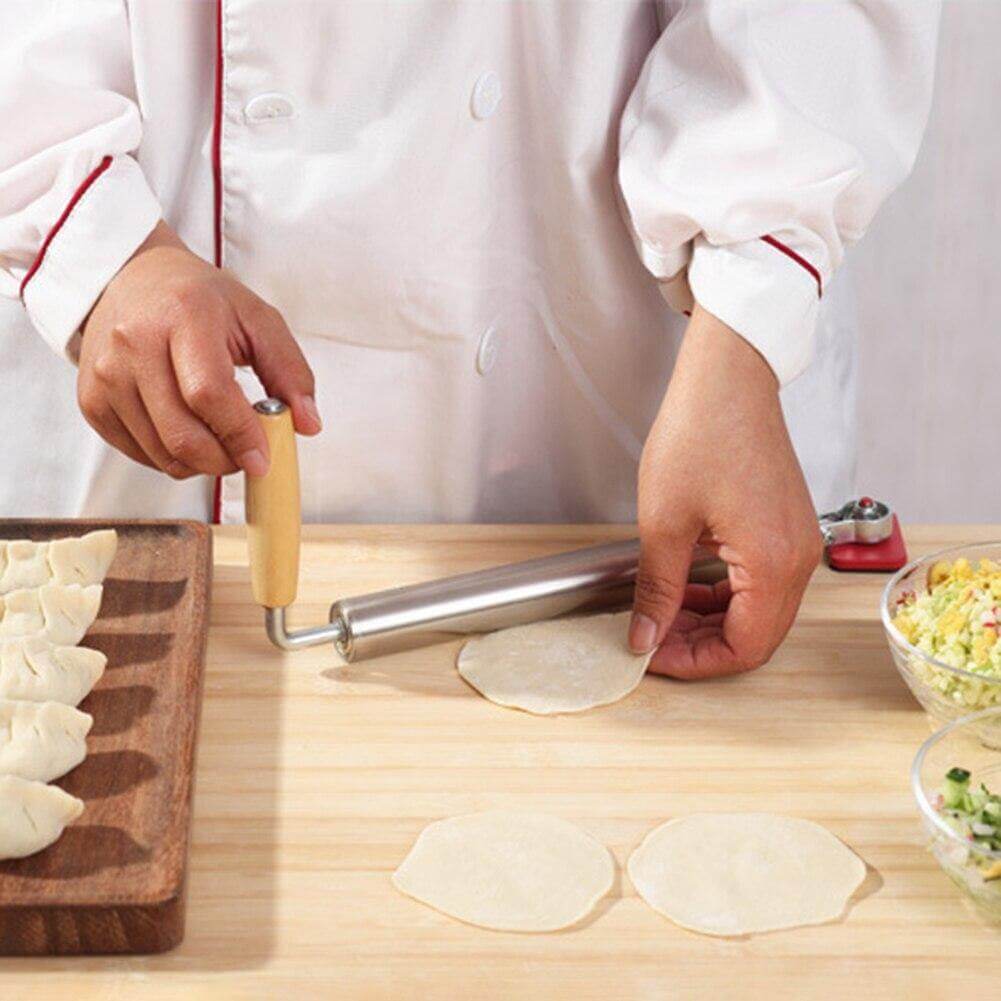 Sikunuo | Stainless Steel Easy Dough Roller Pin