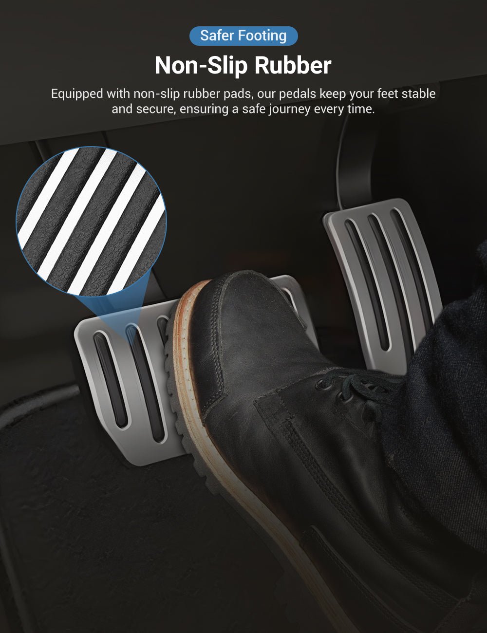 Metal Gas And Brake Pedal for Tesla Model S/X 2017-2021