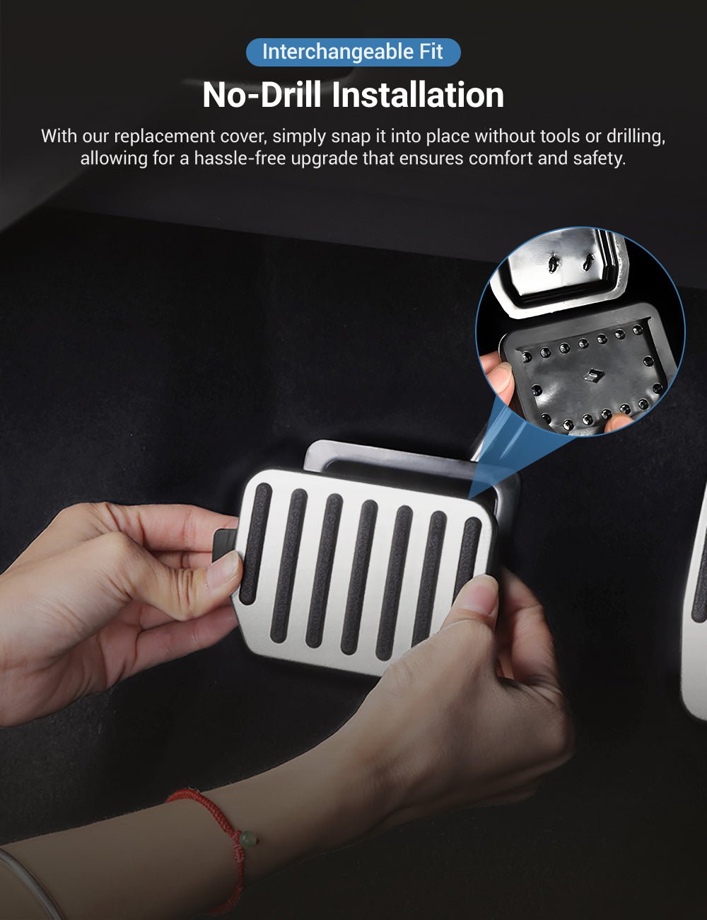Metal Gas And Brake Pedal for Tesla Model S/X 2017-2021