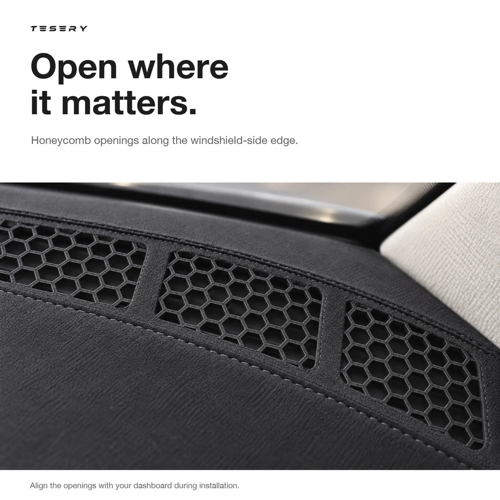 Microfiber Dashboard Cover for Tesla Model 3 & Model Y