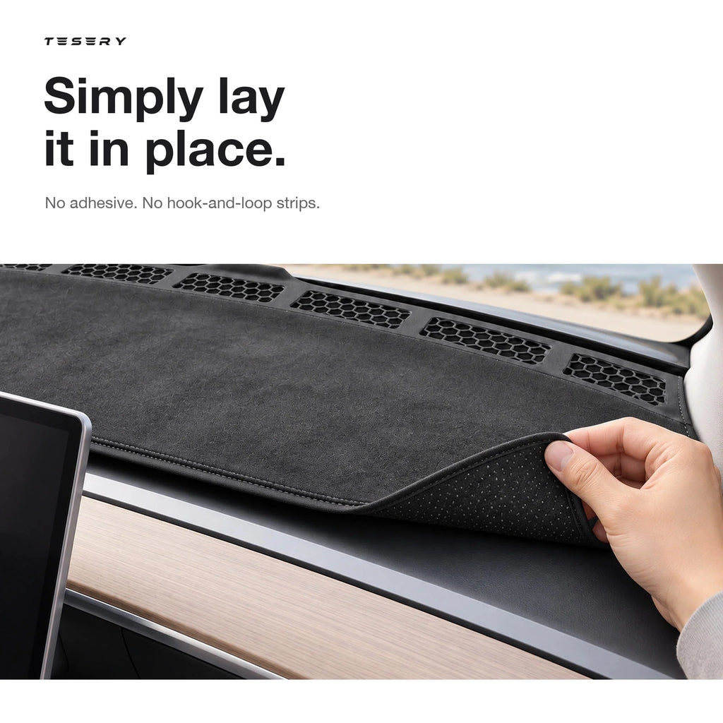 Microfiber Dashboard Cover for Tesla Model 3 & Model Y