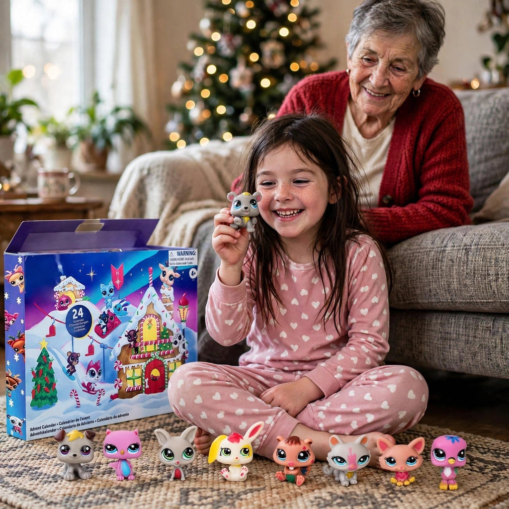 Mini Animals Advent Calendar 2026 - 24 Big-Eyed Animal Figurines