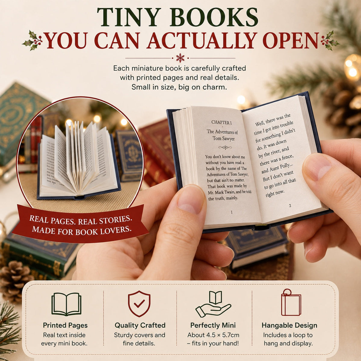 Mini Book Advent Calendar 2026 - 25 Classics for Book Lovers