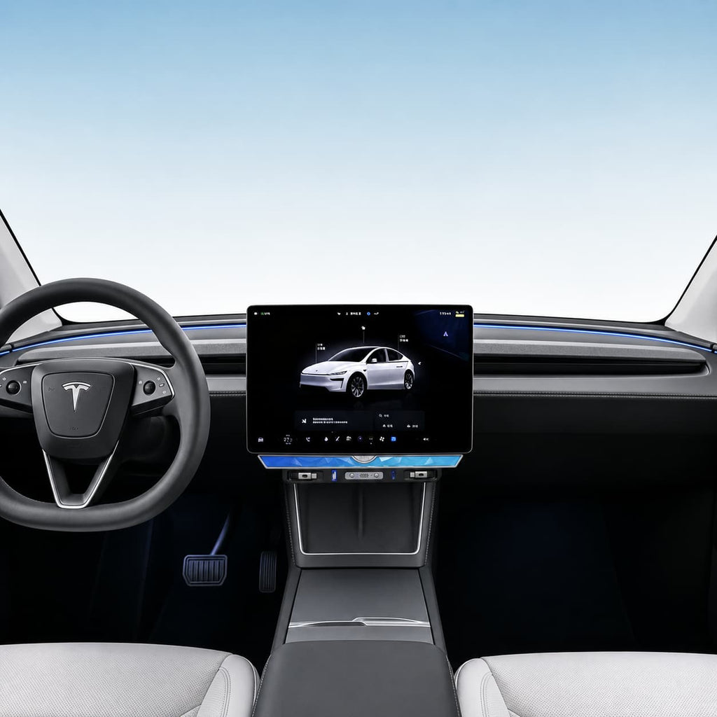 Model 3 Highland/Model Y Juniper Under Screen Crystal Dock  | 3-in-1 Ambient Light, Aromatherapy & USB Fast Charging