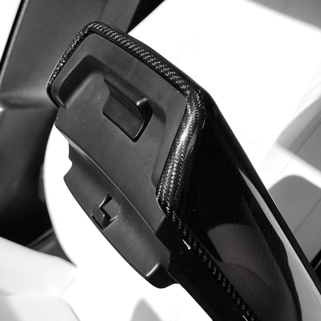 Sikunuo Model Y / 3 Armrest Cover - Dry Carbon Fiber Interior Mods
