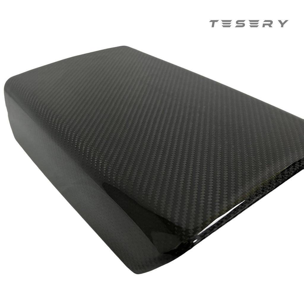 Sikunuo Model Y / 3 Armrest Cover - Dry Carbon Fiber Interior Mods