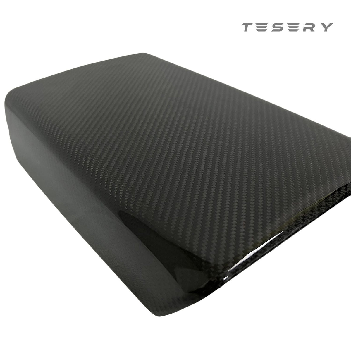 Sikunuo Model Y / 3 Armrest Cover - Dry Carbon Fiber Interior Mods