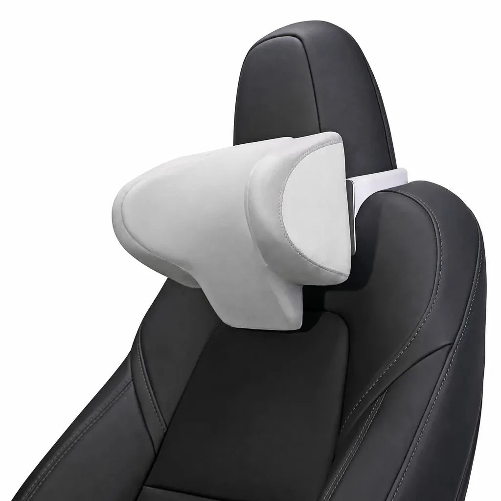 Ergonomic and Slow-Rebound Memory Foam Car Headrest for Model Y & Model 3