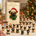 Pug Advent Calendar 2026 - 24 Pug Figurines