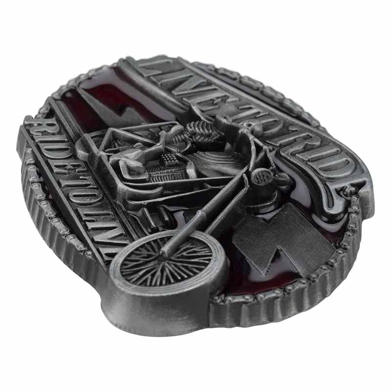Motorcycle Live To Ride Belt Buckle